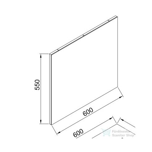 Wellis Nina 60x55 Fali tükör WB00279