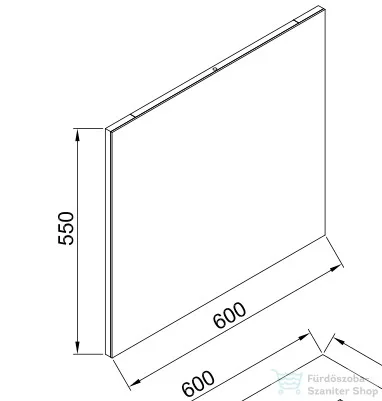 Wellis Nina 60x55 Fali tükör WB00279