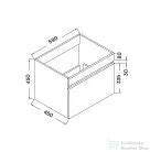 Wellis Blondie 60 2 fiókos mosdószekrény WB00297