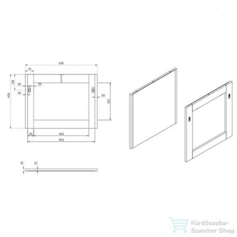 Wellis Blondie 60 Fali tükör WB00299