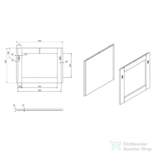 Wellis Blondie 60 Fali tükör WB00299
