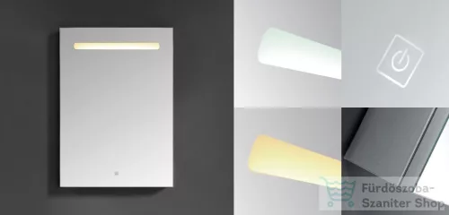 Wellis Bali 60 cm tükrös fürdőszoba szekrény LED világítással WB00323