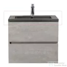 Wellis Mallorca 60 matt fekete quartz sand mosdó WB00526