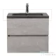 Wellis Mallorca 60 matt fekete quartz sand mosdó WB00526