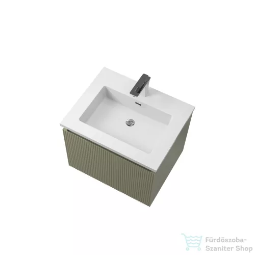Wellis Varna 60 1 fiókos mosdószekrény, bambuszzöld WB00560