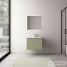 Wellis Varna 60 1 fiókos mosdószekrény, bambuszzöld WB00560