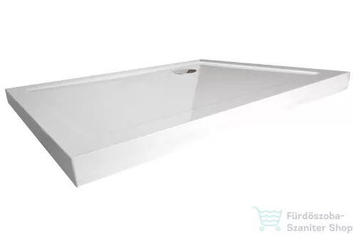 Wellis SMC 120x80x15 cm-es szögletes magas zuhanytálca, zuhanyszifonnal WC00336