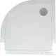 Wellis SMC 90x90x4 cm-es íves lapos zuhanytálca, zuhanyszifonnal WC00407