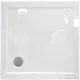 Wellis SMC 90x90x4 cm-es szögletes lapos zuhanytálca, zuhanyszifonnal WC00408