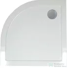 Wellis SMC 80x80x4 cm-es íves lapos zuhanytálca, zuhanyszifonnal WC00411