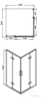 Wellis Murano 90x90 zuhanykabin Easy Cleannel WC00420