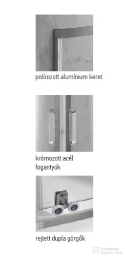 Wellis Caprera 90x90 zuhanykabin Easy Cleannel WC00432