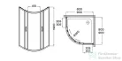 Wellis Aquarius 90x90 íves zuhanykabin tolóajtóval WC00472