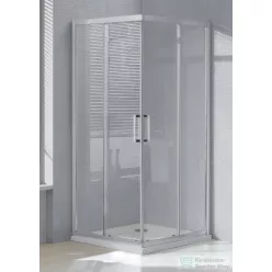   Wellis Apollo 90x90 szögletes zuhanykabin tolóajtóval easy clean bevonattal WC00474