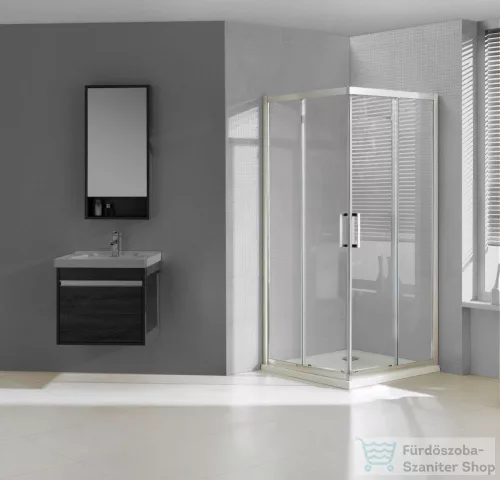 Wellis Apollo 90x90 szögletes zuhanykabin tolóajtóval easy clean bevonattal WC00474