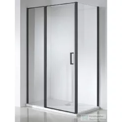   Wellis Triton Black 120x80 szögletes 1 nyílóajtós zuhanykabin Easy Cleannel WC00480