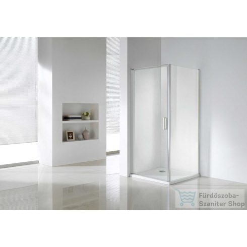 Wellis Quadrum 90x90 szögletes 1 nyílóajtós zuhanykabin easy clean bevonattal WC00482