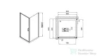 Wellis Quadrum 90x90 szögletes 1 nyílóajtós zuhanykabin easy clean bevonattal WC00482