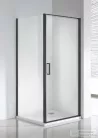 Wellis Quadrum Black 90x90 szögletes 1 nyílóajtós zuhanykabin easy clean bevonattal WC00483