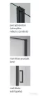 Wellis Quadrum Black 90x90 szögletes 1 nyílóajtós zuhanykabin easy clean bevonattal WC00483