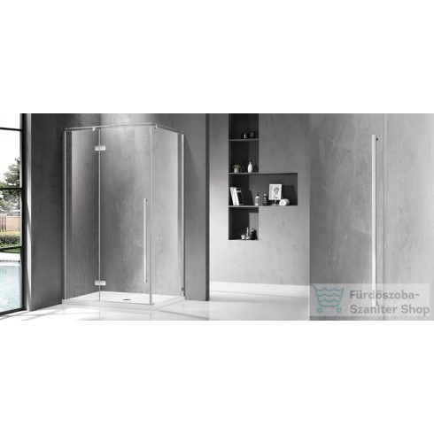 Wellis Sorrento Plus 90 nyílóajtós szögletes zuhanykabin Balos - Easy Clean bevonattal WC00499