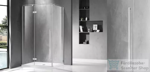 Wellis Sorrento Plus 90 nyílóajtós szögletes zuhanykabin Balos - Easy Clean bevonattal WC00499
