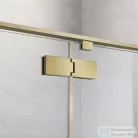 Wellis Mika 90x90 szögletes nyílóajtós zuhanykabin easy clean bevonattal, brushed gold WC00568