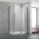 Wellis Mika 120x90 szögletes nyílóajtós zuhanykabin Easy Clean bevonattal, gunmetal grey WC00570