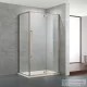 Wellis Mika 120x90 szögletes nyílóajtós zuhanykabin Easy Clean bevonattal, brushed rosegold WC00572