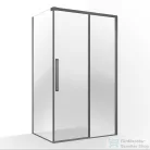 Wellis Clara 120x90 szögletes tolóajtós zuhanykabin Easy Clean bevonattal, gunmetal grey WC00573
