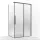 Wellis Clara 120x90 szögletes tolóajtós zuhanykabin Easy Clean bevonattal, gunmetal grey WC00573