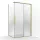 Wellis Clara 120x90 szögletes tolóajtós zuhanykabin Easy Clean bevonattal, brushed gold WC00574