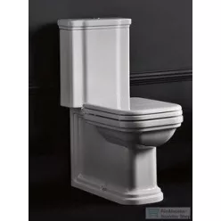   Sapho KERASAN WALDORF kombi WC, alsó/hátsó kifolyású, tartállyal, öblítőmechanikával, ülőke nélkül, fehér/bronz (WCSET18-WALDORF)
