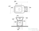 Sapho KERASAN WALDORF álló WC, alsó/hátsó kifolyású, tartállyal, öblítőmechanikával, ülőke nélkül, fehér/króm (WCSET20-WALDORF)