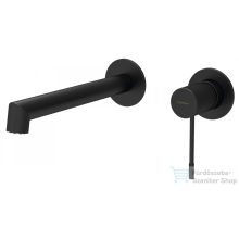   Sapho SOLARIS falbasüllyesztett mosdócsaptelep, leeresztő nélkül,  matt fekete (WD008B)