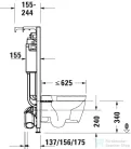 Duravit DURASYSTEM Premium falsík alatti WC tartály integrált higiéniai öblítéssel,WD1013000000