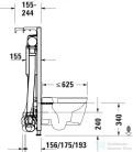 Duravit DURASYSTEM Premium Plus falsík alatti WC tartály integrált higiéniai öblítéssel,WD1014000000