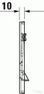 Duravit DuraSystem A1 nyomólap, fehér WD5001011000 ( WD5001 )