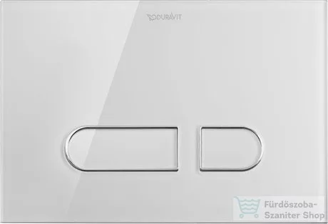 Duravit DuraSystem A1 nyomólap, fehér üveg WD5002012000 ( WD5002 )