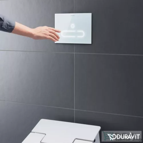 Duravit DuraSystem A2 érintésmentes nyomólap, fehér üveg WD5003012000 ( WD5003 )