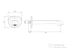 Omnires ARMANCE 22 cm-es fali kádöltő, króm WDARMANCECR