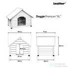 Leziter Doggie Premium hőszigetelt kutyaház "XL" 114x70x81 cm WDH-9980-XL