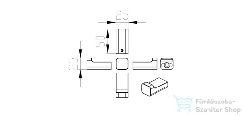 Wellis Capri akasztó WE00120
