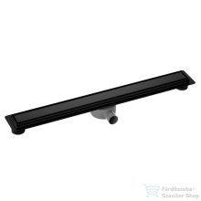   Wellis W-Drain Onyx zuhanyfolyóka, Flat fedéssel 70, matt fekete WE00158