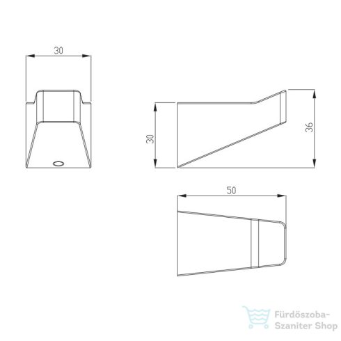 Wellis Mamba Chrome akasztó WE00162