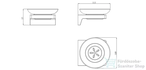 Wellis Mamba Chrome szappantartó WE00165