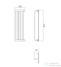 Wellis Mamba Chrome törölközőtartó polc WE00168