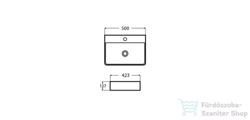 Wellis Lotus porcelán mosdó 50x42,3 WF00041