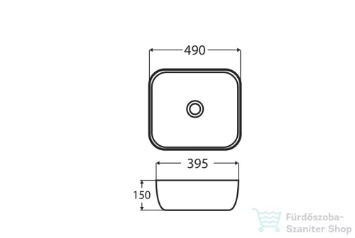 Wellis Daisy porcelán mosdó 49x39,5 WF00042