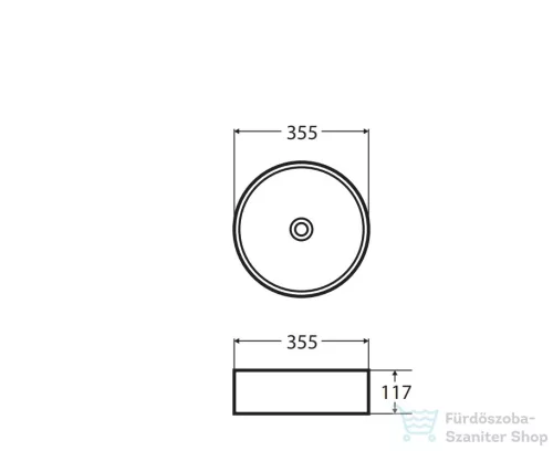 Wellis Rose porcelán mosdó 35,5 cm WF00044